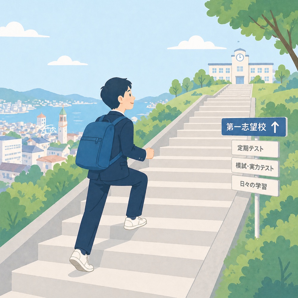第一志望校へ向かうイメージ